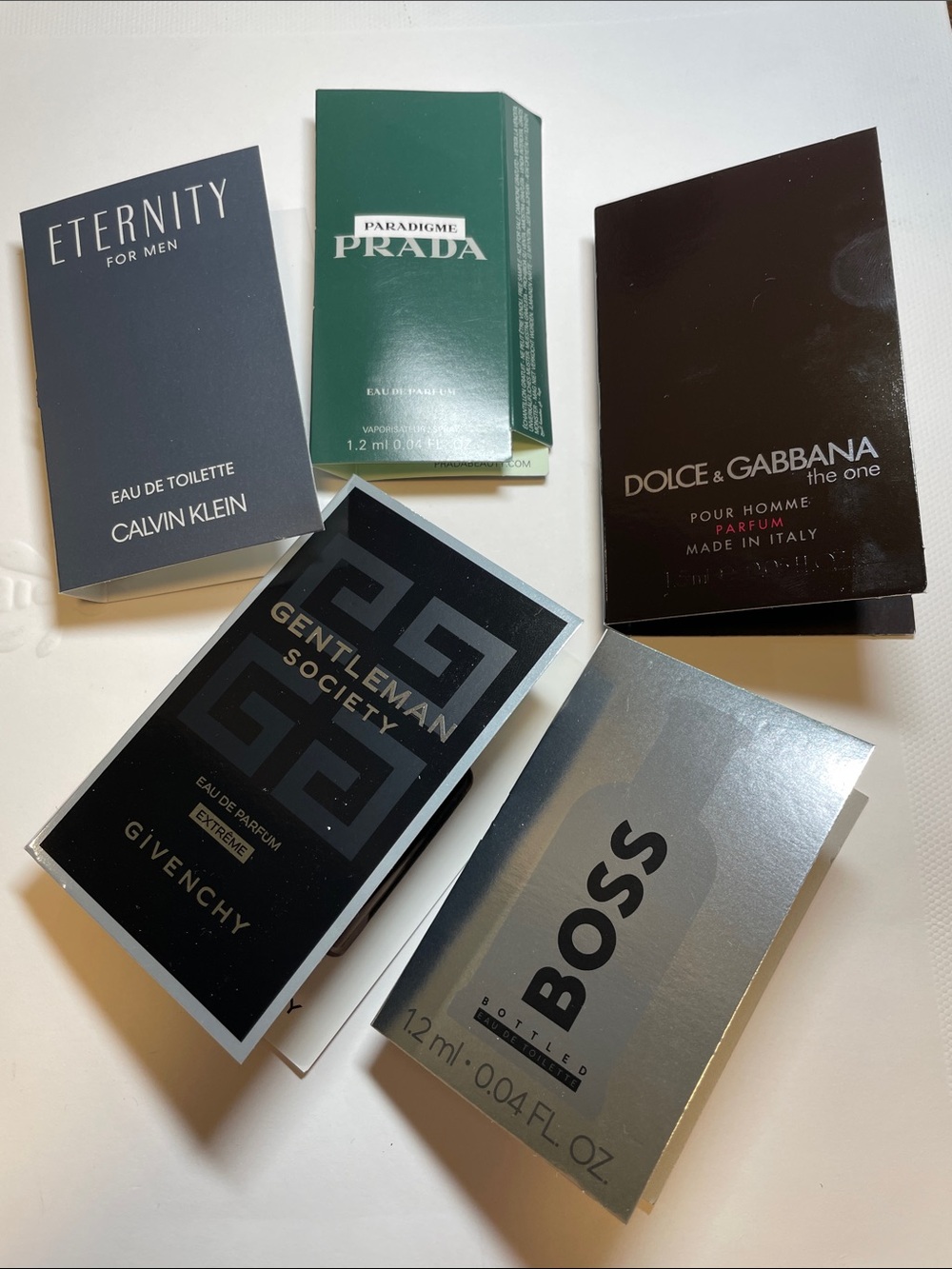5 pieces men’s samples spray set